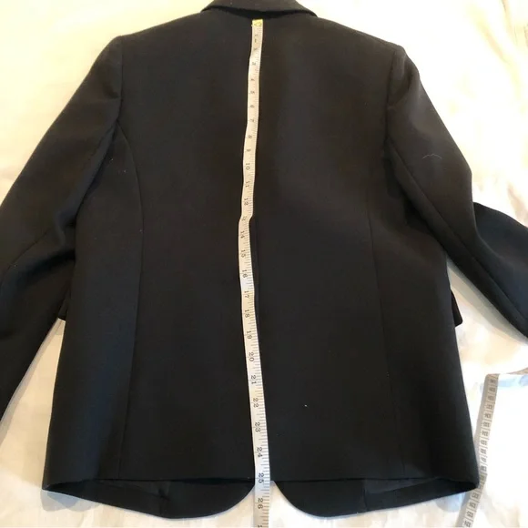 Joseph Savoy Black Wool Blazer Women Size M - Picture 10 of 17